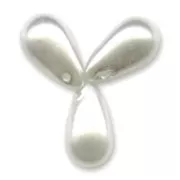 Gotas nacaradas 6x10 mm White x20