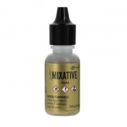 Tinta al alcohol Mixative metálico Adirondack Tim Holtz Gold 14 ml x1
