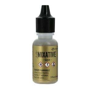 Tinta al alcohol Mixative metálico Adirondack Tim Holtz Gold 14 ml x1