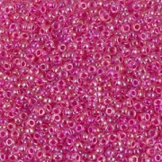 Rocalla Miyuki 15/0 355 - Crystal AB Hot Pink Lined|raw }}