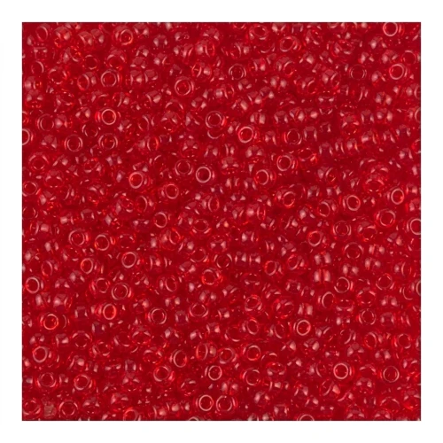 Rocalla Miyuki 15/0 140 - Transparent Red Orange