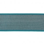 Cinta elástica fantasía ancha a rayas costura 40 mm Azul Pato/plateado x 1m