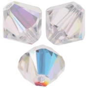 Tupis de cristal Swarovski de 4 mm, Crystal AB, paquete de 1440 unidades