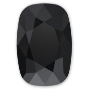 Cabuchón PureCrystal 4568 Cushion Fancy Stone 8 x 6 mm Jet x1|raw }}