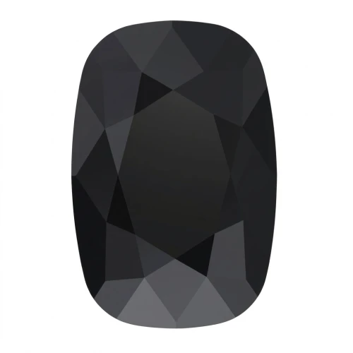 Cabuchón PureCrystal 4568 Cushion Fancy Stone 8 x 6 mm Jet x1