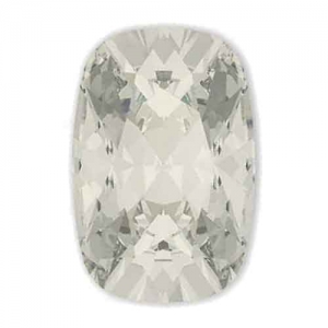 Cabuchón PureCrystal 4568 Cushion Fancy Stone 8 x 6 mm Crystal Silver Shade x1