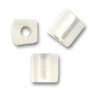 Cubos Miyuki 4 mm SB4-1F - Crystal Silver Lined Mat x10g