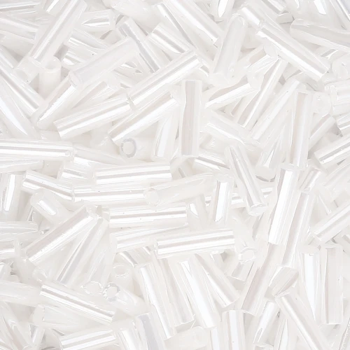 Bugles Miyuki 6 mm BGL-528 - White Pearl Ceylon x10g