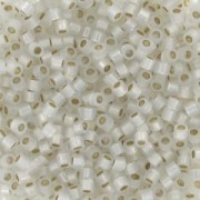 Miyuki Delica 11/0 DB0221 - White Opal Gilt Lined|raw }}