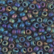 Rocalla Miyuki 8/0 401FR - Black AB Mat|raw }}