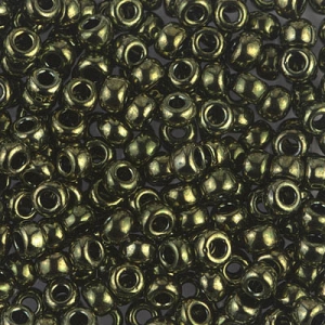Cuentas Rocalla Miyuki 8/0 459 - Verde oliva metalizado x8 g