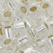 Miyuki Delica 8/0 DBL0041 - Crystal Silver Lined x8g