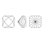 Cabuchón Cuadrado PureCrystal 4499 6 mm Crystal x1