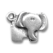 Dije Elefante 15 mm plateado antiguo x1|raw }}