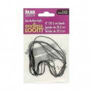 Hilo elástico para base de tejido Endless Loom - cinta de 20.3 cm Negro x 6