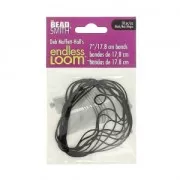 Hilo elástico para base de tejido Endless Loom -cinta de 17.8 cm Negro x 10