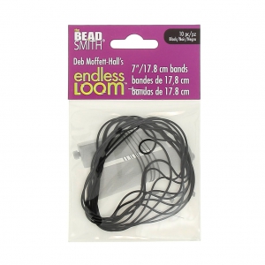 Hilo elástico para base de tejido Endless Loom -cinta de 17.8 cm Negro x 10