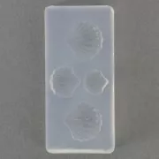Molde de silicono para resina - motivo conchas 41x20x7 mm