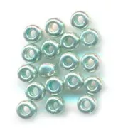 Cuentas de Rocalla Preciosa 11/0 de 2 mm - Verde turquesa metalizado x 20 g