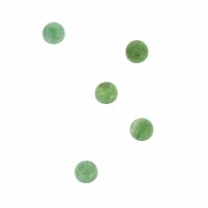 Cabuchones redondos 3 mm para pegar o para engastar Aventurina x5