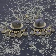 Cabuchones redondos 3 mm para pegar o para engastar Aventurina x5