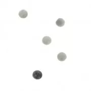 Cabuchones redondos 3 mm para pegar o para engastar Howlite x5