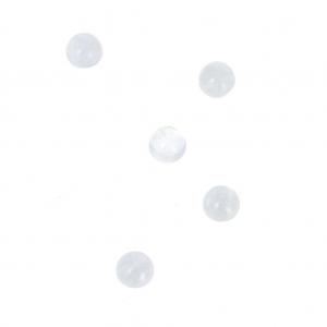 Cabuchones redondos 3 mm para pegar o para engastar Blue Lace Agate x5
