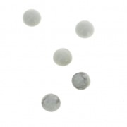 Cabuchones redondos 4 mm para pegar o para engastar Howlite x5|raw }}