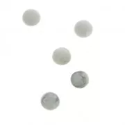 Cabuchones redondos 4 mm para pegar o para engastar Howlite x5