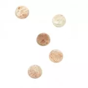 Cabuchones redondos 4 mm para pegar o para engastar Piedra de sol x5