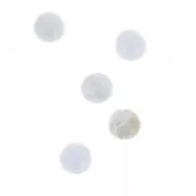 Cabuchones redondos 4 mm para pegar o para engastar Ágata azule x5