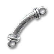 Tubo con anillas plateado 33x5 mm x1