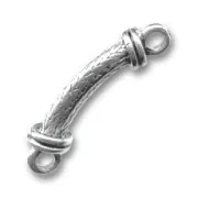 Tubo con anillas plateado 33x5 mm x1