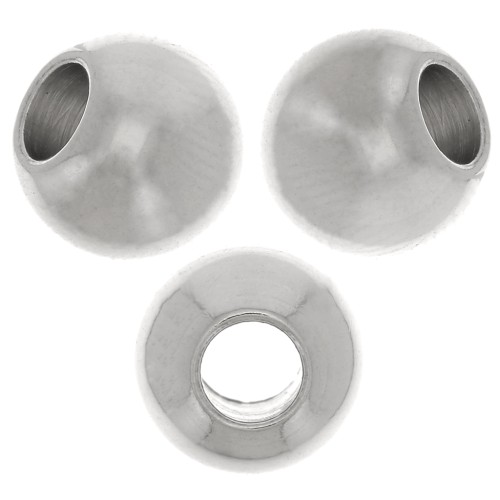 Cuenta redonda aplanada de Acero Inox 304L 8 mm x1