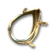 Engaste PureCrystal 4320 pera 14x10 mm dorado