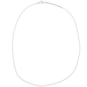 Gargantilla eslabón serpentina cuadrado 1,40 mm de Plata 925 x44 cm
