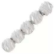 Cuentas redondas con diamantes 2 mm - Plata 925 x50