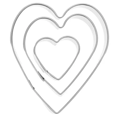 Sacabocados corazón x3