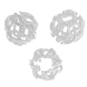 Bolas filigrana de Plata 925 4 mm x25