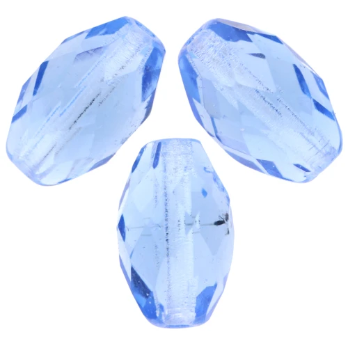 Aceitunas facetadas 12x7,5 mm Zafiro claro x20