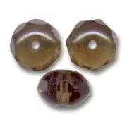 Donuts 9x6 mm Topacio ahumado x25
