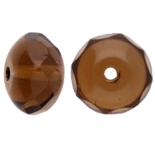 Donuts 8,5x6 mm Topacio ahumado x25