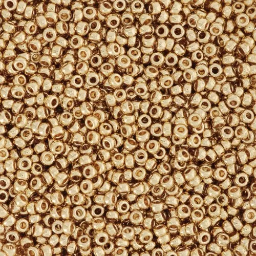 Rocalla Miyuki 15/0 193 - 24kt Gold Light Plated x5g