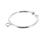Anillo ajustable 1 anilla plateado x1|raw }}