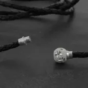 Cierre diamantado magnético estrella para pulsera cordón 3 mm - De Plata 925 x1