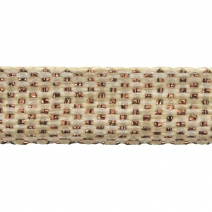 Cinta de fantasía metalizada Frou-Frou 5 mm Marrón/Cobrizo x1m