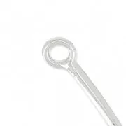 Entrepieza semi jonc 2 anillas 45x20 mm de Plata 925 x1