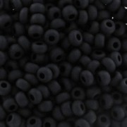 Preciosa Cuentas de rocalla 9/0 2,5 mm - Jet Mat x250g|raw }}