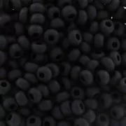 Preciosa Cuentas de rocalla 9/0 2,5 mm - Jet Mat x250g