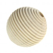 Cuentas redondas de madera bruto 20 mm natural x10|raw }}